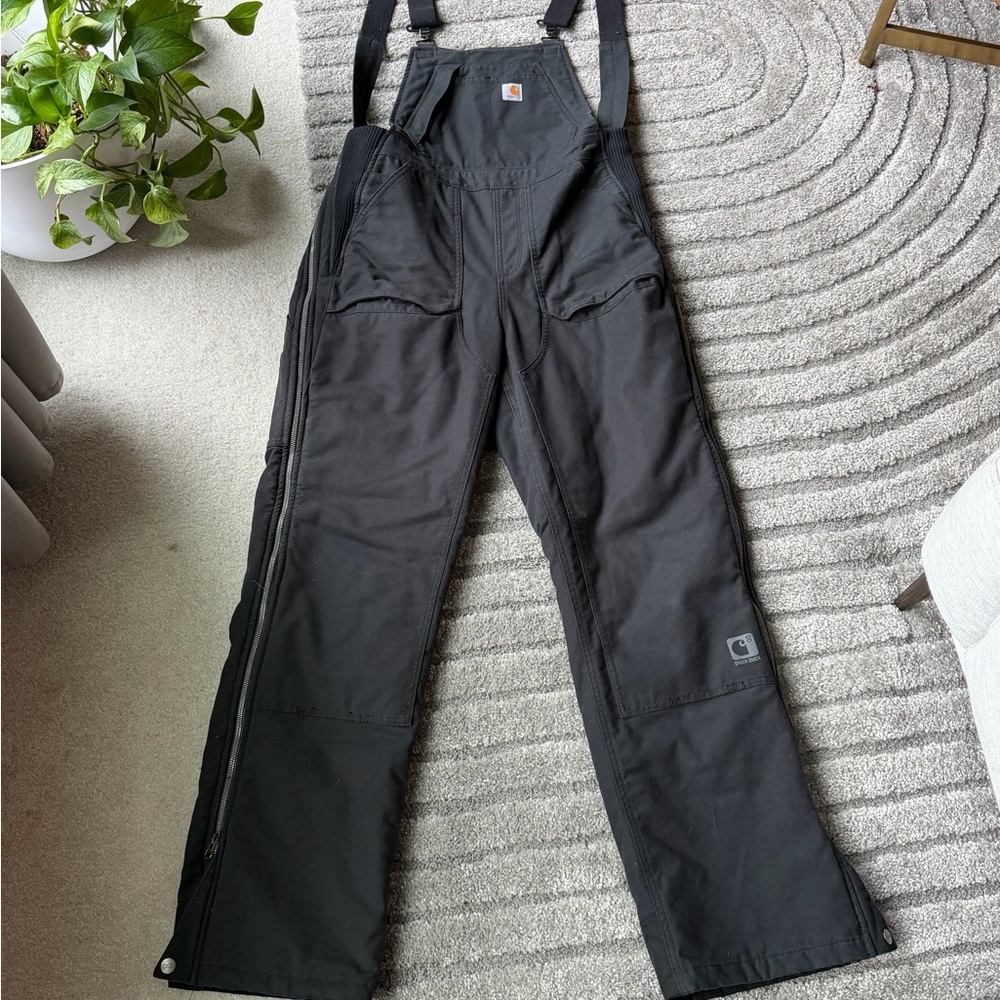 Carhartt Overall Bibs with zip down bottoms for easy restroom breaks
